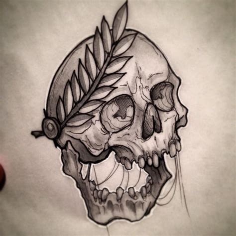 Tattoo Sleeve Men. . Neo traditional skull drawing